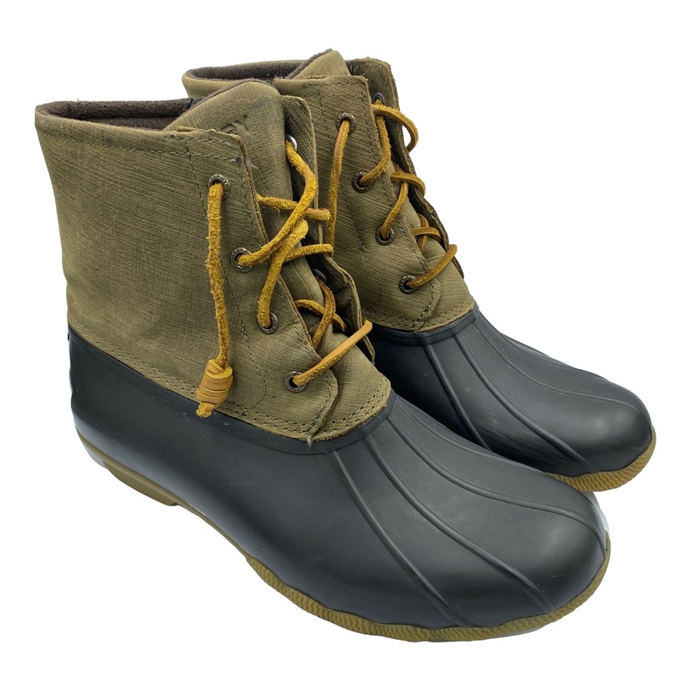 Sperry Women's Saltwater Leather Duck Boots size 9